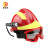德联泰 消防头盔 F2抢险救援头盔地震救助防护安全帽 头盔+护目镜+强光手电