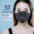 安美尚 (ams) 一次性口罩 20只/包 防尘鱼型柳叶型3D立体防晒韩式 黑色 独立包装 A251