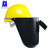 蓝鹰6PA3焊帽铝头盔式焊接面具安全帽式电焊面罩头戴式焊接面具 HR36黄安全帽+6PA3焊帽