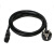 欧标VDE电源线铜0.75/1/1.5/2.5平方1.8米3米欧规电源线插头线 黑色 带品字尾  3x0。5平方 3M