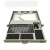 定制工业键盘抽屉 1U键盘 工控键盘托盘 带锁机柜键盘抽屉 机架式 1U 灰白色带键鼠USB接口 0x0x0cm