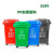 汉河  户外垃圾桶升环卫大号垃圾桶带轮塑料分类环卫垃圾桶定制 蓝色 240升背挂试垃圾桶
