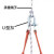 U型吊环吊钩起重卸扣高空座板U型卡扣高强度吊装拖车D形卸扣定制 M12/8毫米直径