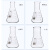 玻璃三角烧瓶小口高硼硅锥形瓶50/100/150/200/250/300/500ml/100 三角烧瓶刷2000ML
