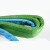 多来劲（DOLECO）扁吊带，扁平吊环吊带 2T×6m 绿色，0561 9752 06
