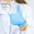 英科医疗 一次性防护手套 劳保实验工业清洁卫生多用途 蓝色M码 100只/盒
