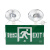 国标LED双头消防应急灯 多功能安全出口疏散指示应急灯 右向两用灯(新国标)