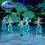 迪士尼（Disney）印度舞蹈服装女儿童六一幼儿新疆舞民族舞合唱表演出服茉莉公主裙 湖蓝色五件套 120