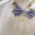 TeenieWeenie夏季男童装休闲领结白色短袖衬衫短裤TKYW212404A 白色衬衫 105cm