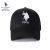U.S.POLO ASSN.棒球帽帽子男女帽鸭舌帽运动休闲夏季帽男士户外 均码(大小可调节) 黑色