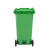 舒蔻 户外垃圾桶大号室外环卫垃圾桶带盖带轮工业物业商用大型塑料分类垃圾箱 绿色挂车厨余240L