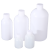 塑料小口圆瓶带内盖刻度HDPE塑料瓶试剂瓶样品瓶带内盖分装留样瓶 50ml