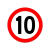 橙安盾 限速牌 道路交通指示牌 停车反光标识牌 限速10码 单位/个