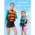 适用于维帕斯专业救生衣成人钓鱼大浮力背心船用安全游泳水上儿童 荧光绿 XS