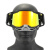 百分百骑行眼镜可带近视摩托车越野战术头盔风镜护目镜防尘防风沙 C16黄框白鼻透明片