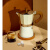 摩卡壶家用意式煮咖啡壶器具咖啡机浓缩萃取壶双阀摩卡手冲咖啡壶 3人份银色款150ml(100片滤纸+量勺)