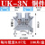 普霖乐 铜件UK-2.5B接线端子排电压导轨不滑丝 铜件UK3N(一盒100片) 