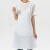 立采围裙 工作服广告围腰专用 背带款 白色 1件价