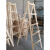 装修实木木梯人字梯双侧水电走梯室内室外工程木梯直梯置物架 1.2米轻便型2.5*4.5