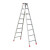 PULIJIE 折叠工程梯子铝合金人字梯加厚双侧楼梯铝梯A型2.5米