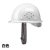 沃科博 安全帽工地施工玻璃钢头盔加厚ABS夏季透气 白色/件