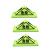 丰稚 标志灯 三角警示灯支架 三角吸顶灯荧光 橡胶底小号
