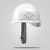 LISM安全帽男工地施工领导玻璃钢安全头盔国标加厚ABS夏季透气可印字 特惠玻璃钢透气-白色