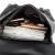 法莱阿玛尼双肩包男士电脑背包商务休闲通勤书包大容量时尚有型送男友老公 黑色 中包