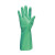 赛立特安全RNF15丁腈防化学手套植绒衬里耐磨耐油防化防水手套绿色8码12副/袋