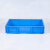 知旦 EU物流箱  外径:600*400*120mm塑料周转箱物料物流箱储存运输中转塑胶筐 EU-600120 蓝色无盖