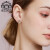 皇家莎莎925银针玫瑰花绽放气质十足耳钉新款潮高级感特别设计感耳饰 红色RE