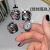 世希 新品韩国ins原宿风能看时间的戒指情侣手表指环可调节潮男女表 方块戒指表-粉色 赠送电池