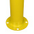 俐茗M型护栏汽车防撞栏杆黄黑钢管防护杆可定制LG527长1.3米