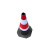 跃励工品 橡胶道路反光锥 安全路障锥警示柱 标准圆锥 橡胶方锥 2kg 一个价
