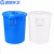 蓝鲸环卫 蓝色100L 大号加厚塑料水桶带盖圆桶储水桶大白桶蓝桶垃圾塑胶桶LJHW-9125