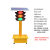 太阳能红绿灯交通信号灯 可升降移动信号灯 学校十字路口临时红绿 200-12-30型[固定款]