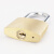 海斯迪克 铜锁黄铜挂锁 箱锁柜子锁小锁头 电力表箱锁小铜锁HKsq-352 38mm短梁通开 