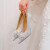 帅瑞驰法式水晶钻婚鞋2024年新款女鞋伴娘新娘鞋细跟尖头高跟鞋气 5cm 银色 34