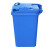 舒蔻（Supercloud）大号塑料分类环卫户外50L加厚绿色分类可回收物垃圾桶