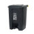 动真格（DONGZHENGE）脚踏垃圾桶80L加厚大号工业商用环卫50L厨房清洁塑料垃圾箱 绿色(厨余垃圾) 20L加厚