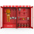 尚留鑫 钢制微型消防站2.4米长带门带套餐车间工地消防器材柜存放柜展示柜