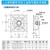 德通  LA豪华方形工业换气扇低噪音厨房卫生间酒楼排风扇铝制风叶排气扇通风机 LAD25-4(10寸)