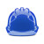 诺瑞斯安 安全帽 新国标ABS三筋透气型 防砸透气 工业头盔电力工程工地建筑施工抗冲击 蓝色
