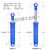 沭露适用于定制5吨液压油缸90度侧油口小型双向升降三孔一线江苏发货配件大全 内径63 杆径35 行程100  侧油口
