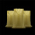 美奥帮 YM1059 黄色编织袋防水防汛蛇皮袋子沙土袋打包塑料编织袋 100*150cm