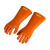 双安 25KV绝缘手套 舒适型高压防触电橡胶手套 均码 橙色 1副装