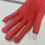 HKNA红色尼龙手套男女全红耐磨加长手腕薄款透气劳保工作保护13针手套 红色 均码