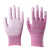 静电手套防工地劳保防滑工作透气薄款手套 粉色涂掌手套(24双) S