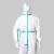 际华 3502 防护服连体工作服 连体不连脚 蓝色胶条覆盖 独立包装 白色