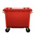 Supercloud 加厚物业小区环保分类塑料带盖医疗环卫户外垃圾桶大容量商用 红色1100L